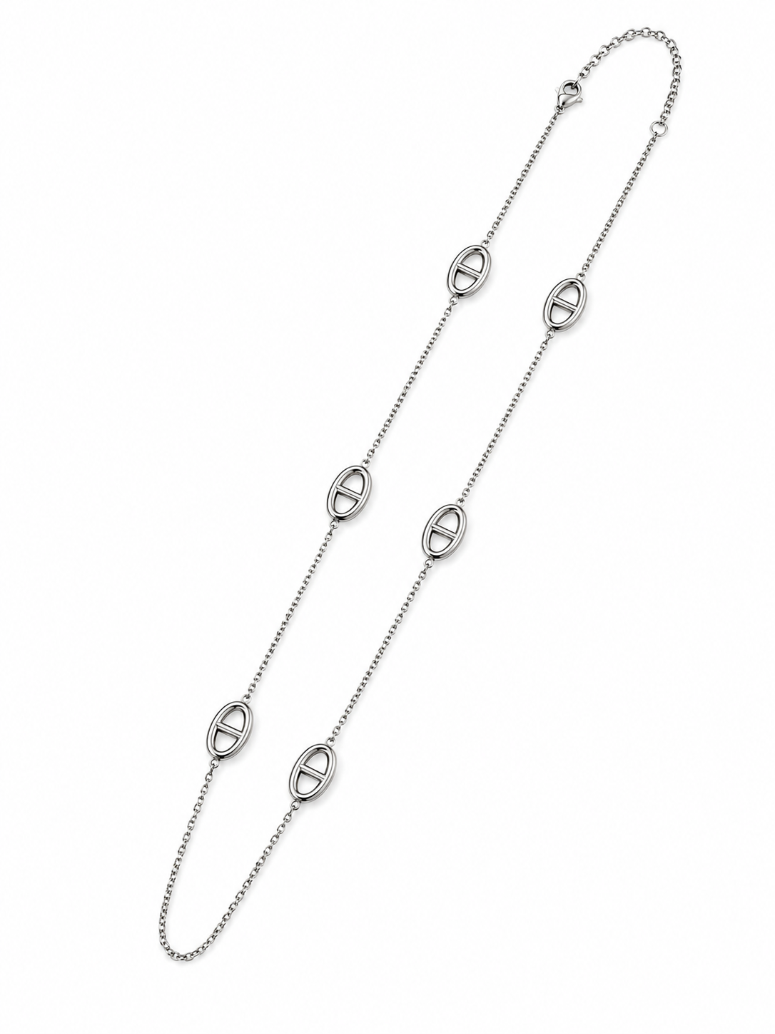 Stainless steel mariner chain necklace