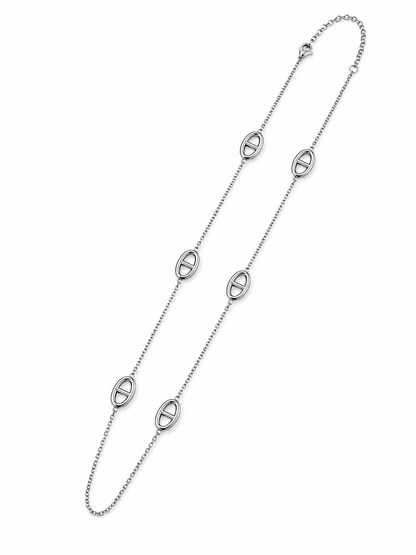 Stainless steel mariner chain necklace