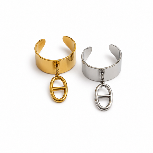 Anillo colgante de eslabones marinos de acero inoxidable