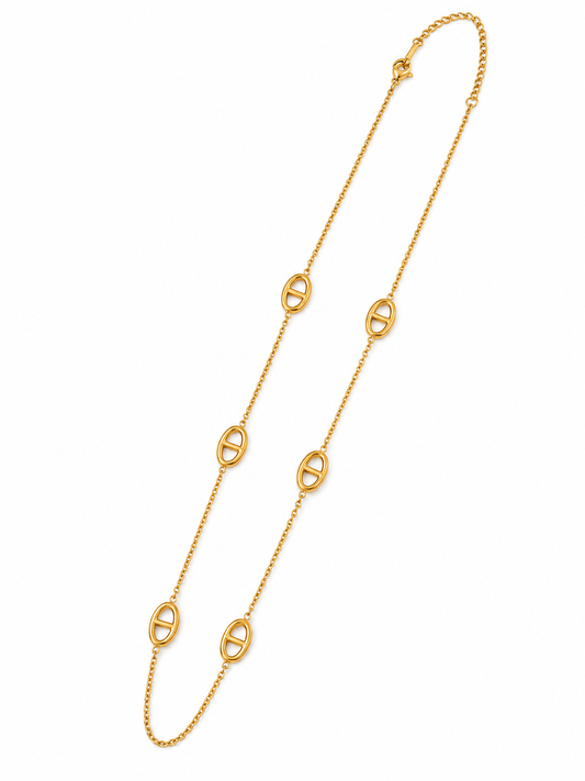 Collar de eslabones marineros de acero inoxidable