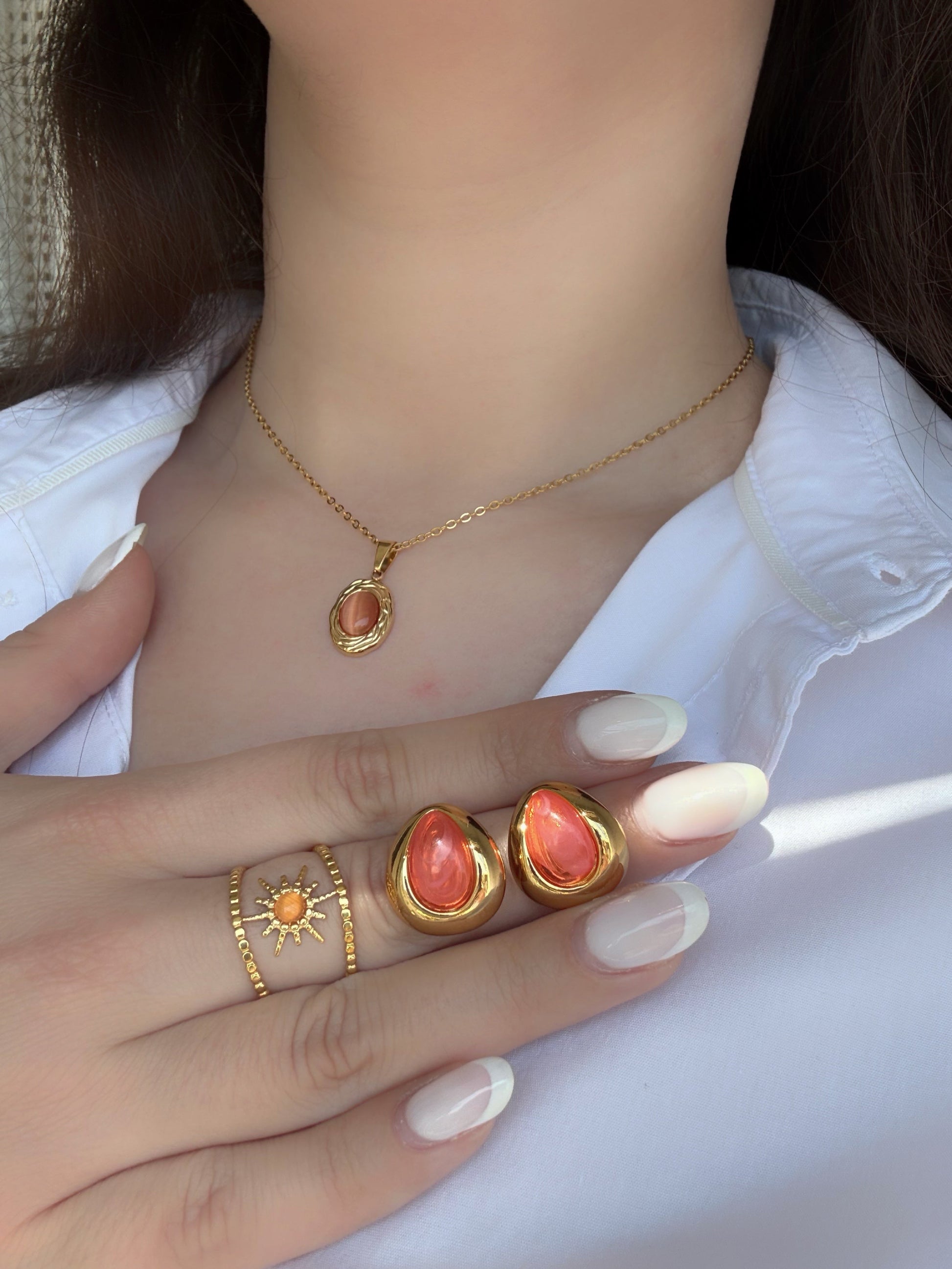 Bague orange - Aurorejewels