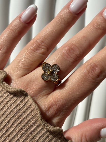 Bague trèfle acier inoxydable - Aurorejewels