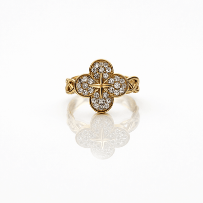 Bague trèfle acier inoxydable - Aurorejewels