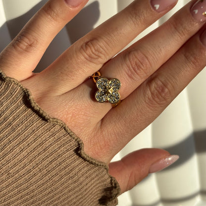 Bague trèfle acier inoxydable - Aurorejewels