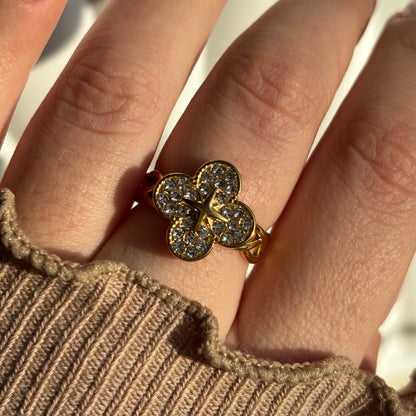 Bague trèfle acier inoxydable - Aurorejewels
