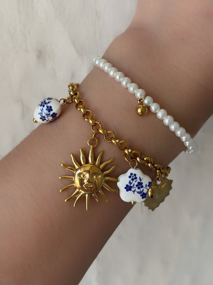Bracelet breloque acier inoxydable - Aurorejewels