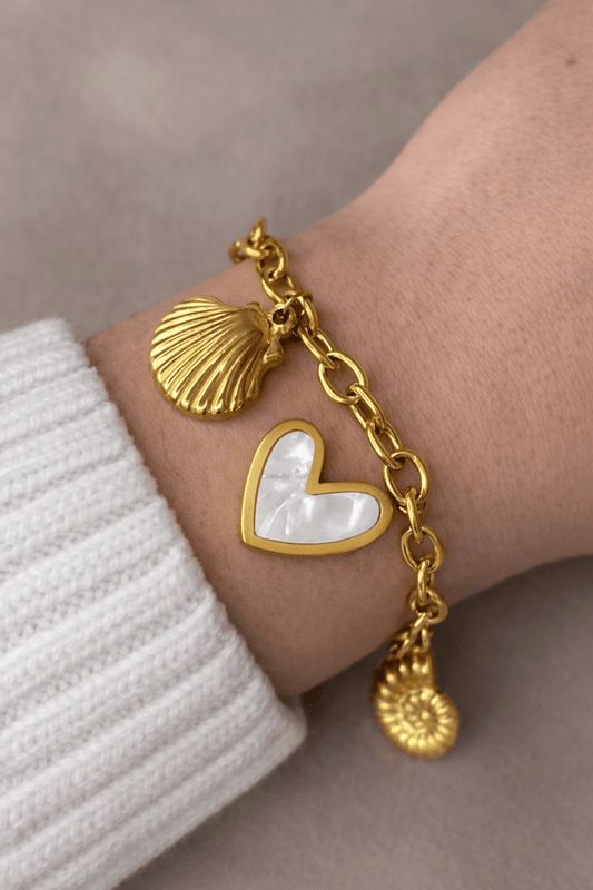 Bracelet breloque coeur - Aurorejewels