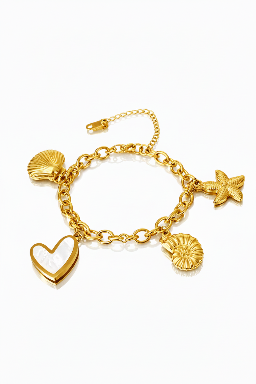 Bracelet breloque coeur - Aurorejewels