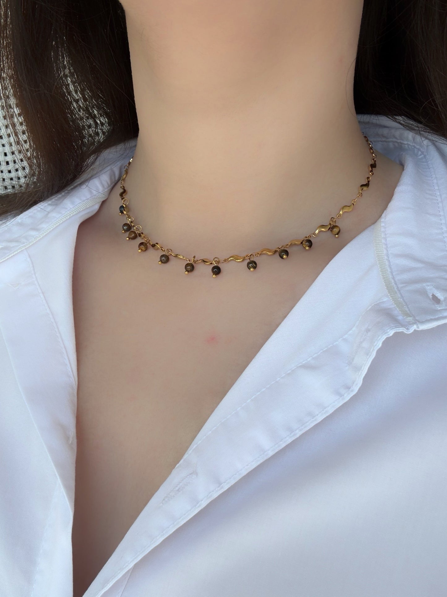 Collier œil de tigre - Aurorejewels